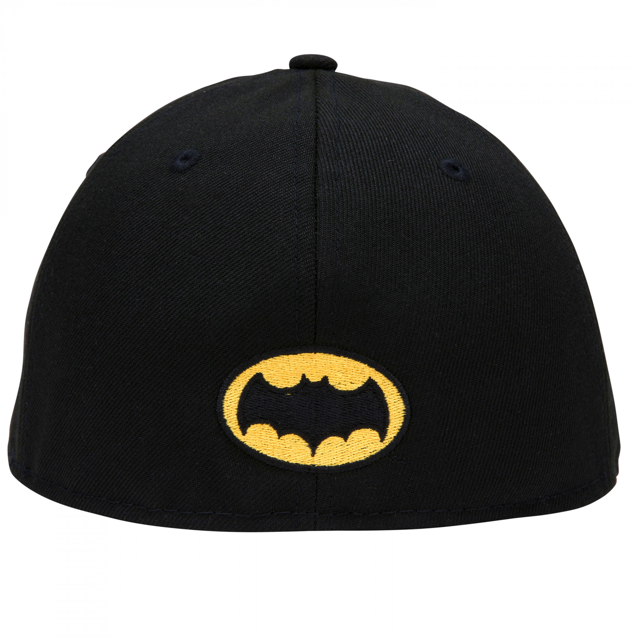 Batman Adam West Logo Low Profile New Era 59Fifty Fitted Hat Black